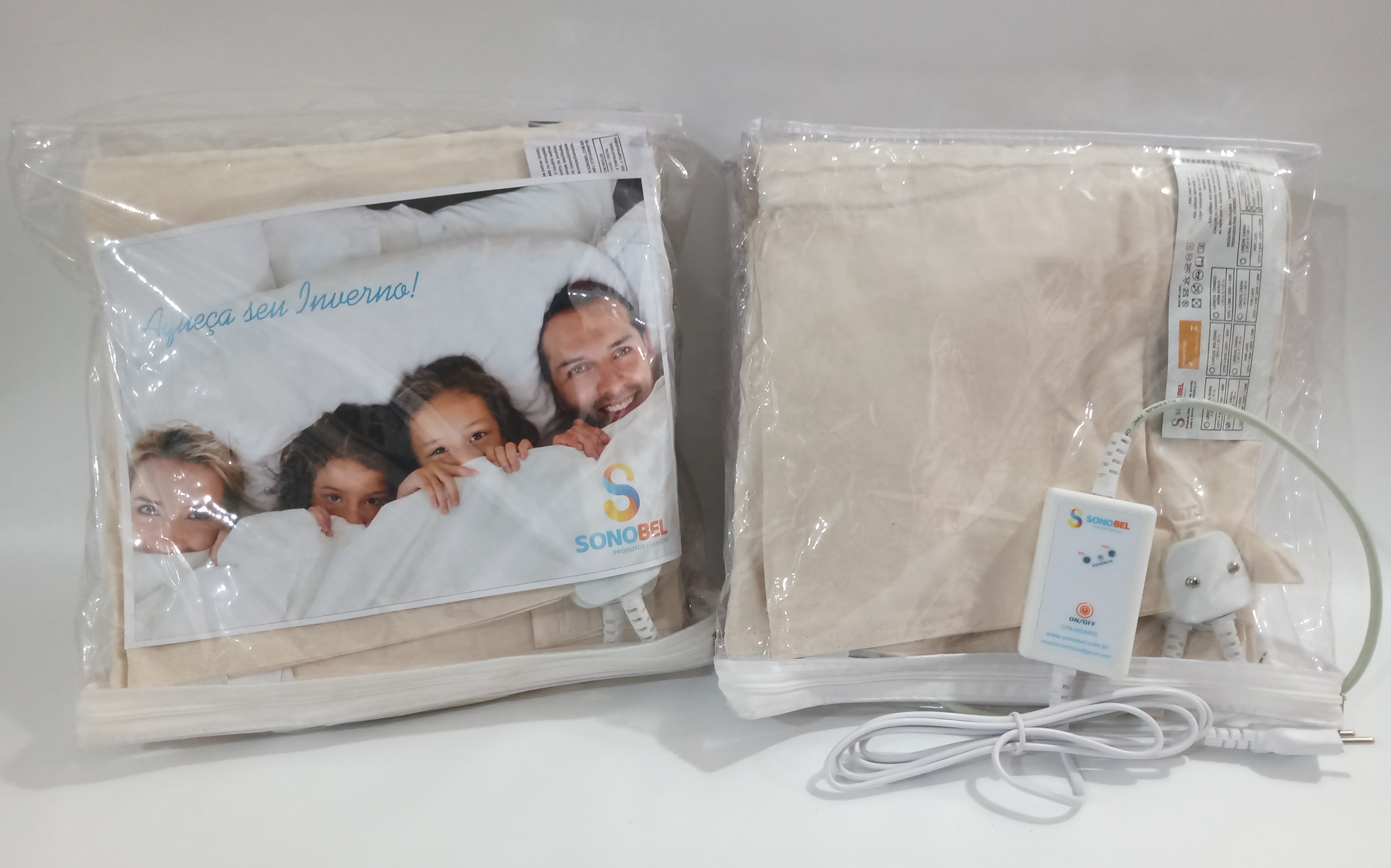 Lençol Solteiro Stander com Controle 2 Temperaturas   Cód. L 445