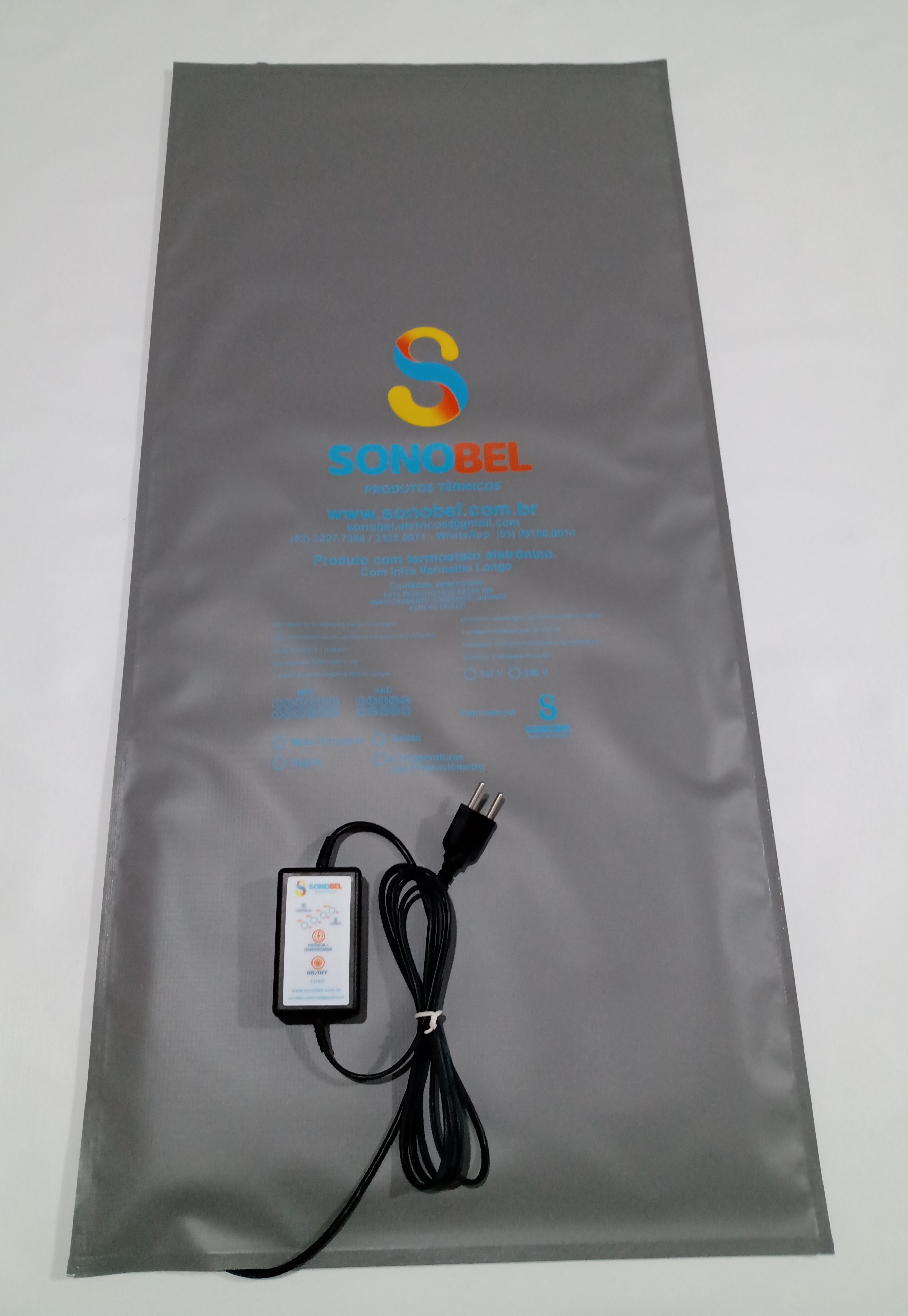 Colchonete Térmico Veterinária p/ Mesa com 4 Temperaturas e Temporizador  Cód. V 831 